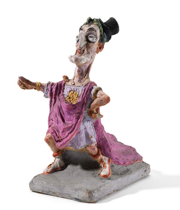 Umberto Tirelli, Totò imperatore di Capri (terre cuite peinte ; Modène, collection privée) Umberto Tirelli, Totò imperatore di Capri (terre cuite peinte ; Modène, collection privée)