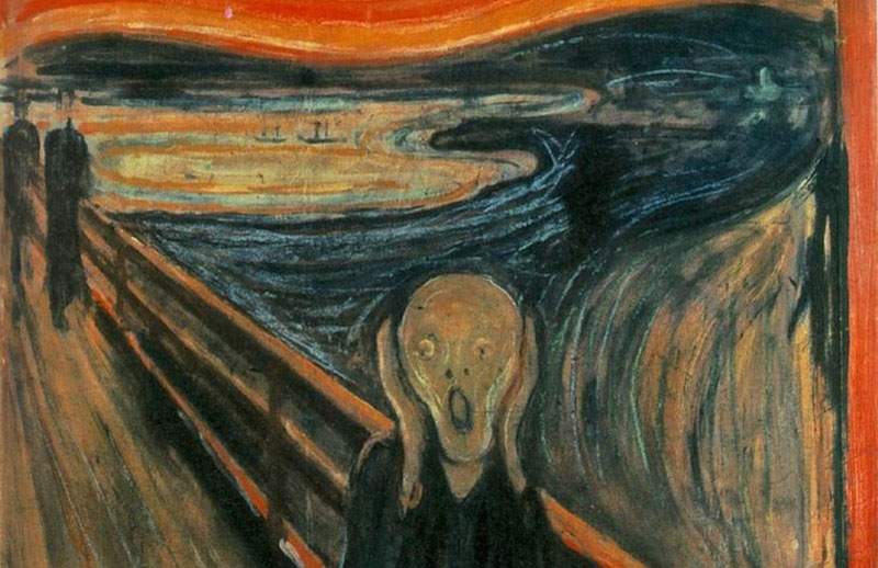 Only a madman could have painted The Scream. It was Munch himself who wrote this on the painting