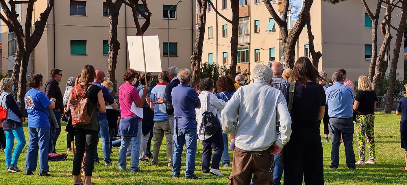 Un momento della manifestazione del 30 maggio