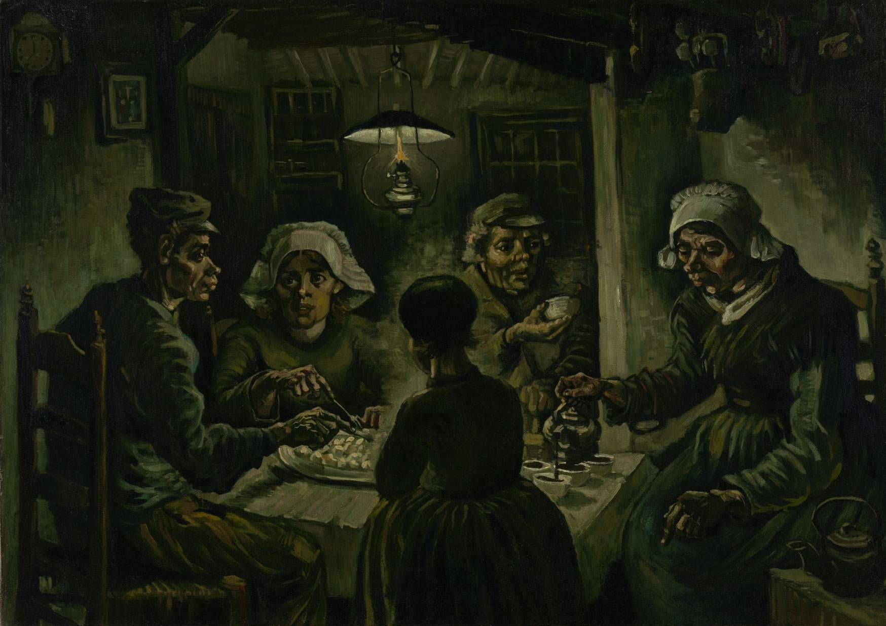 An exhibition-dossier on the Potato Eaters at the Van Gogh Museum in Amsterdam