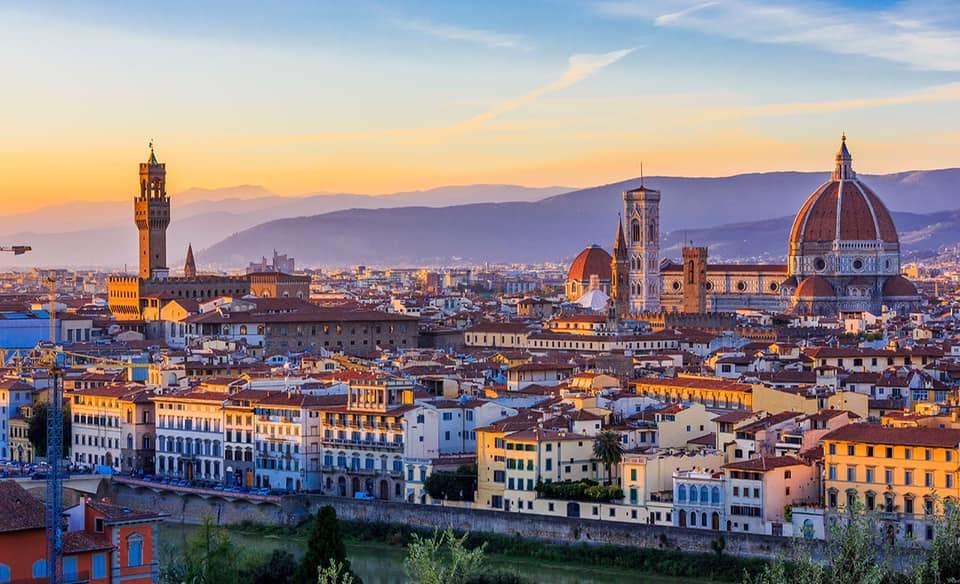 Florence : San Miniato, Piazzale Michelangelo et le Jardin des roses sont inscrits au patrimoine mondial de l'UNESCO. 