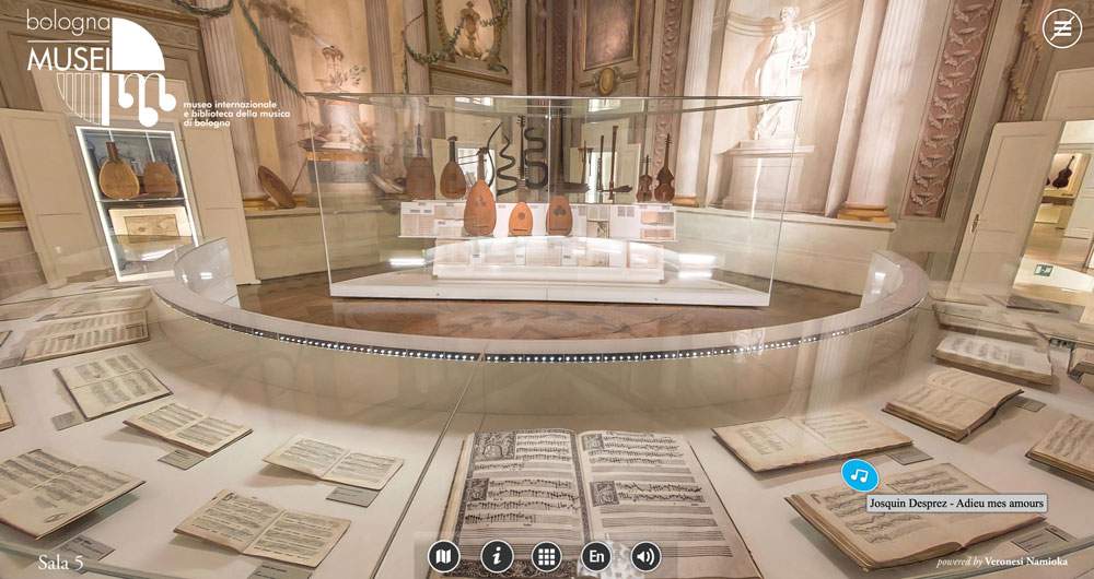 Le musée de la musique de Bologne s'ouvre au web : une nouvelle visite virtuelle immersive à 360