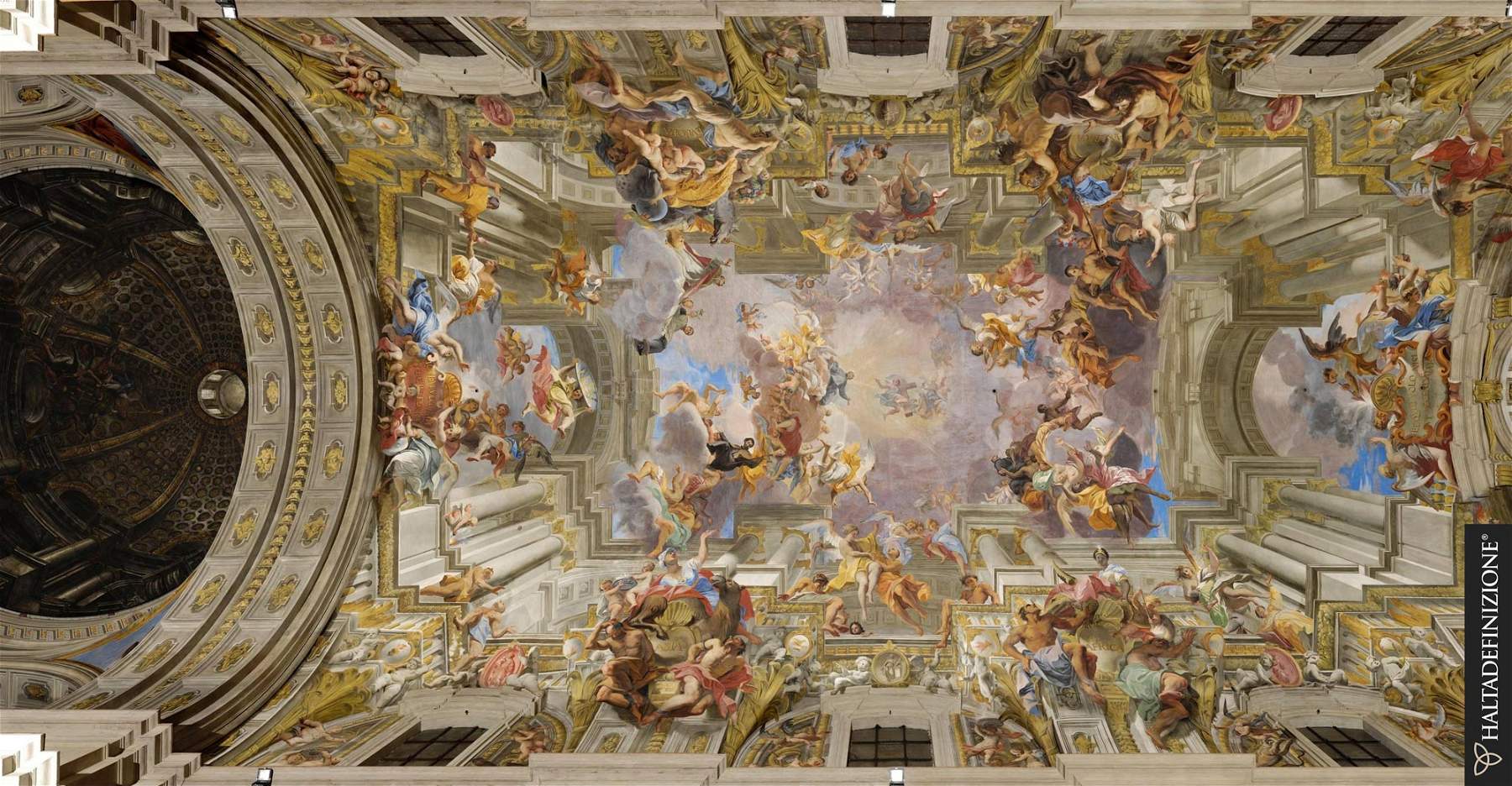 Digitalizzata la Gloria di sant'Ignazio, lo spettacolare capolavoro di Andrea Pozzo