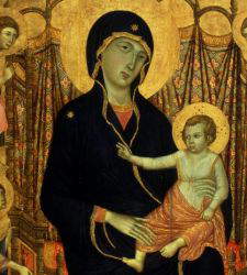 Die Rucellai-Madonna von Duccio di Buoninsegna, das größte Tafelgemälde des 13.