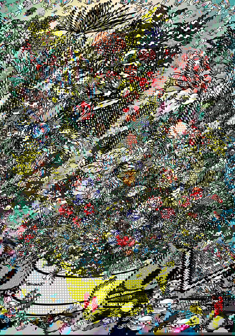 Tomoko Nagao, Flores 3 según Jan Bruegel el Viejo con Dolce Gabbana, Shiseido, Chanel, Louis Vuitton (2018; obra digital)
 Tomoko Nagao, Flores 3 según Jan Bruegel el Viejo con Dolce Gabbana, Shiseido, Chanel, Louis Vuitton (2018; obra digital)