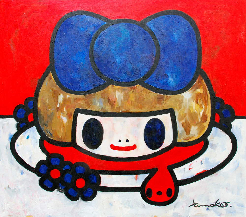 Tomoko Nagao, Salomé con lazo azul (2019; óleo sobre lienzo, 80 x 90 cm)
 Tomoko Nagao, Salomé con lazo azul (2019; óleo sobre lienzo, 80 x 90 cm)