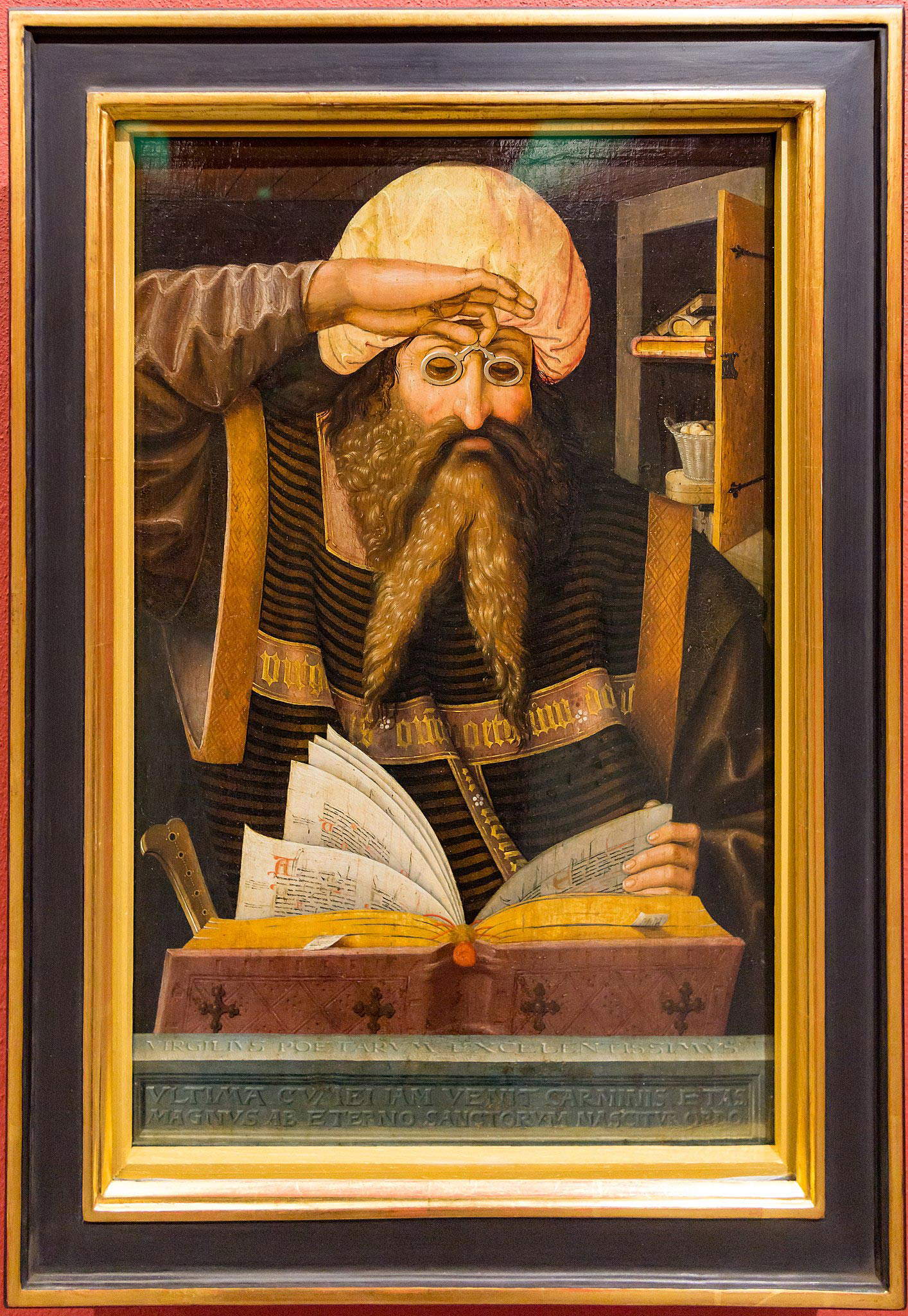 Ludger Tom Ring, Virgil (um 1538; Öl auf Tafel, 44 x 31 cm; Münster, Museum für Kunst und Kultur) Ludger Tom Ring, Virgil (um 1538; Öl auf Tafel, 44 x 31 cm; Münster, Museum für Kunst und Kultur)