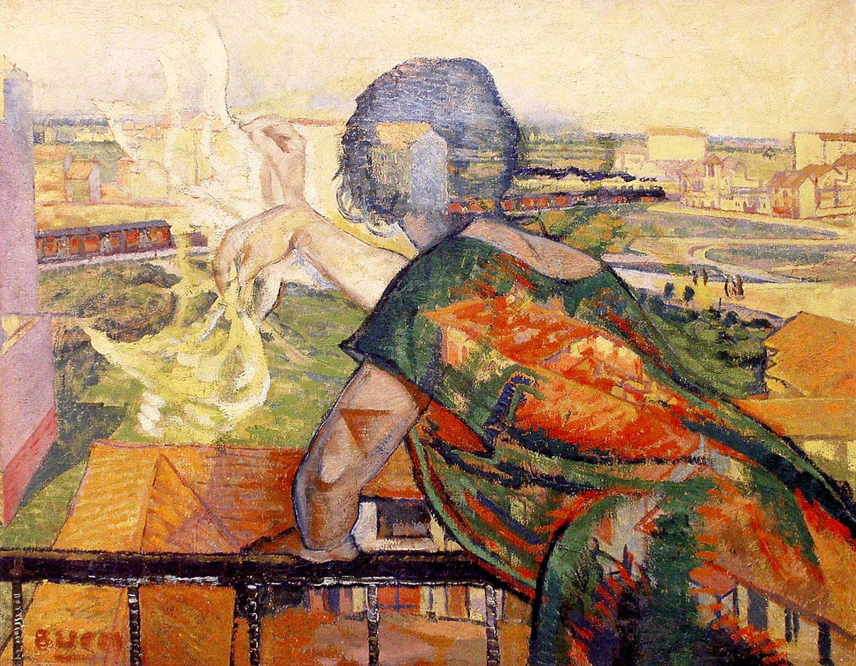 Anselmo Bucci, L'addio (1917; olio su tela, 90 x 112 cm; Collezione privata) Anselmo Bucci, L'addio (1917; olio su tela, 90 x 112 cm; Collezione privata)