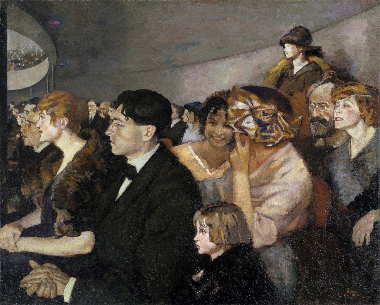 Anselmo Bucci, Odeon (1919-1920; olio su tela, 101 x 123 cm; Collezione privata) Anselmo Bucci, Odeon (1919-1920; olio su tela, 101 x 123 cm; Collezione privata)