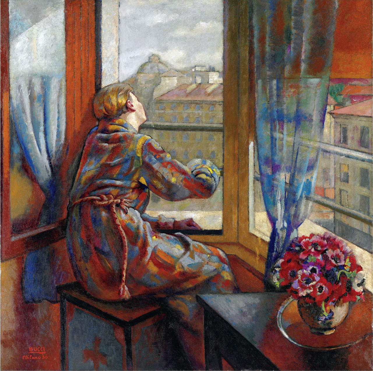 Anselmo Bucci, Primavera (1936; olio su tela, 162 x 162 cm; Collezione privata) Anselmo Bucci, Primavera (1936; olio su tela, 162 x 162 cm; Collezione privata)