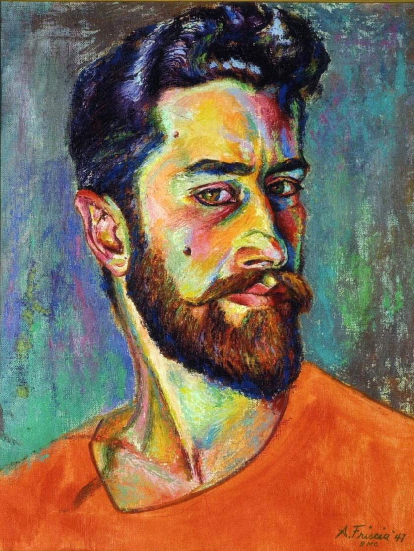 Albert Friscia, Selbstporträt (1947; Potenza, Nationalbibliothek)