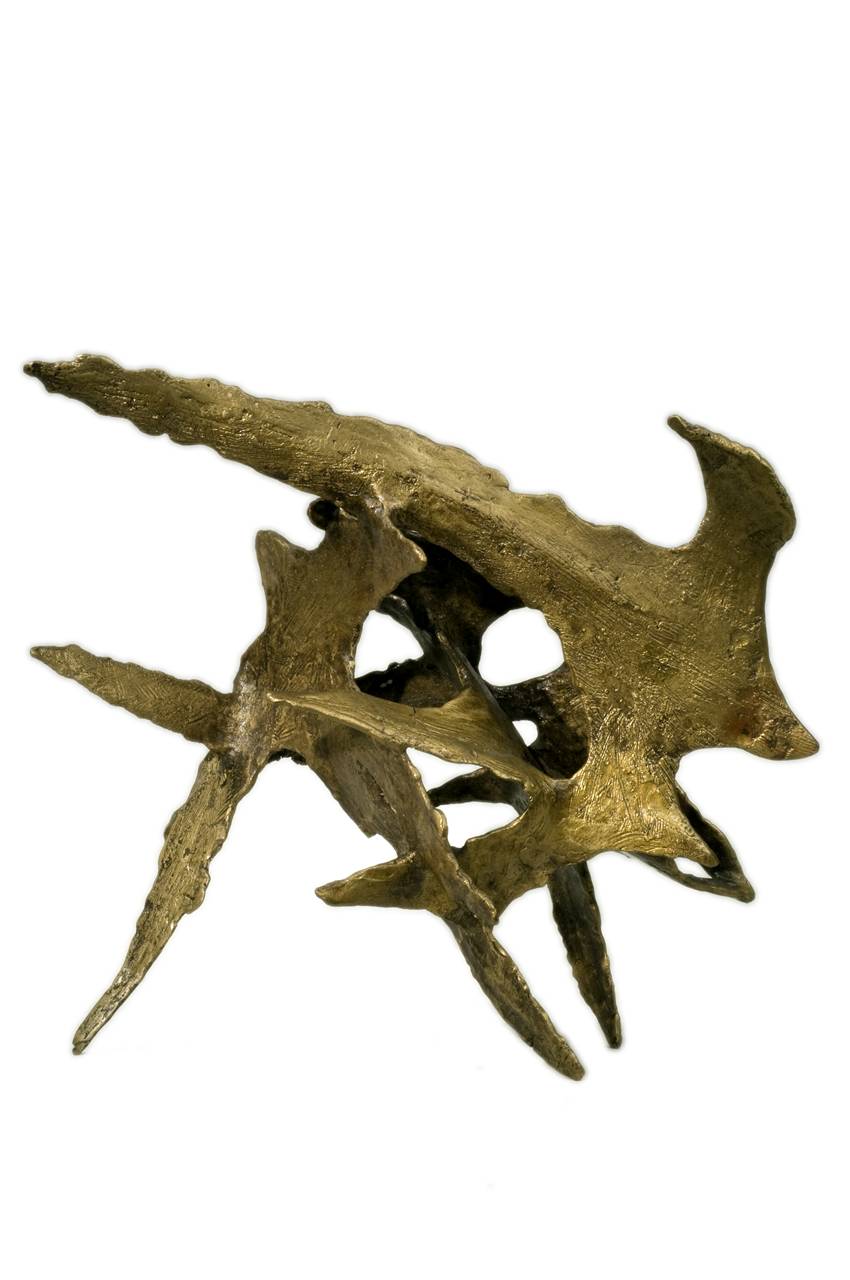 Albert Friscia, Vögel im Flug (1960-1970; Bronze, Höhe 25 cm; Potenza, Nationalbibliothek)