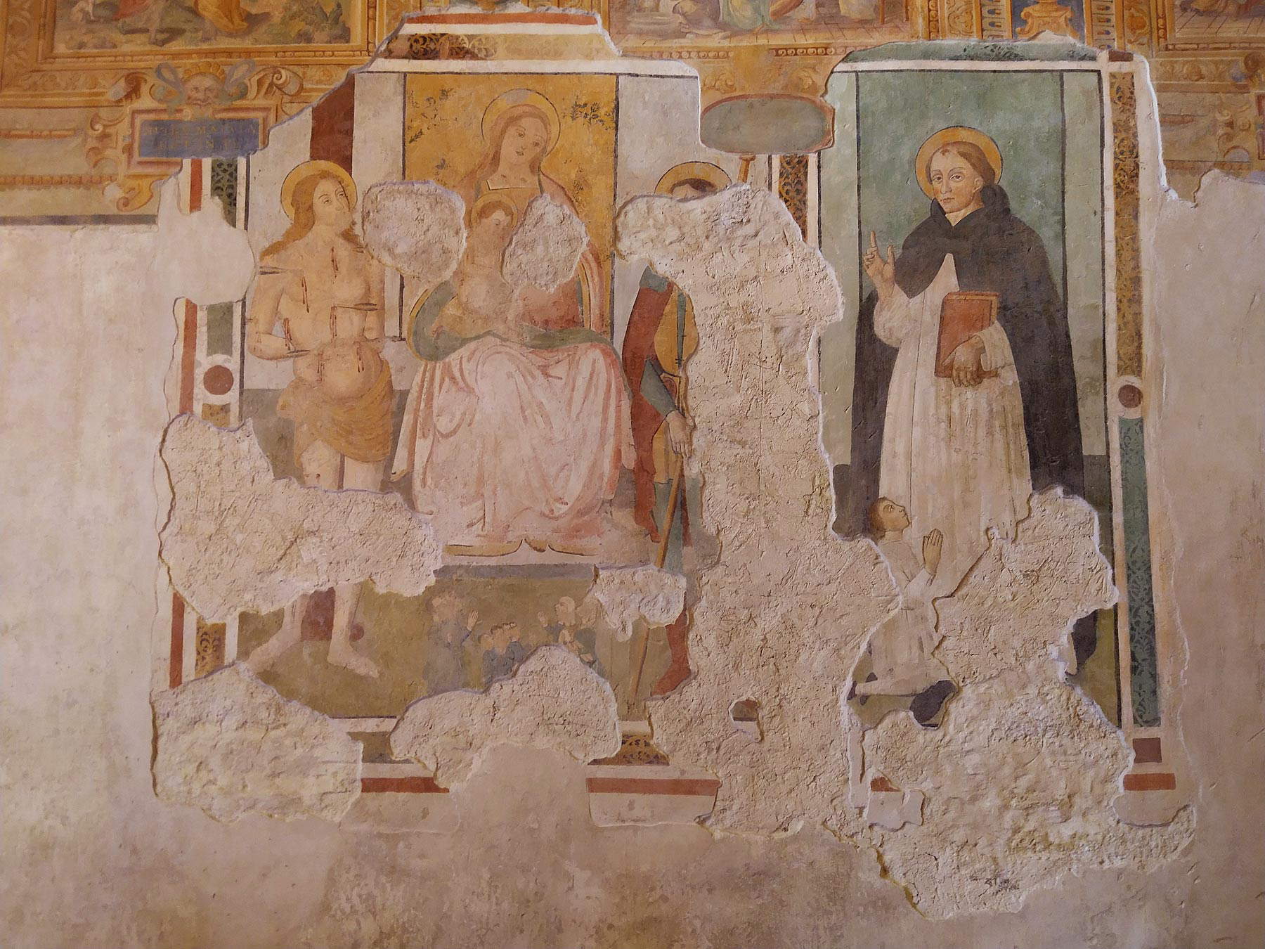 Madone et enfant avec saints par Ventura di Orlando Merlini Madone et enfant avec saints par Ventura di Orlando Merlini