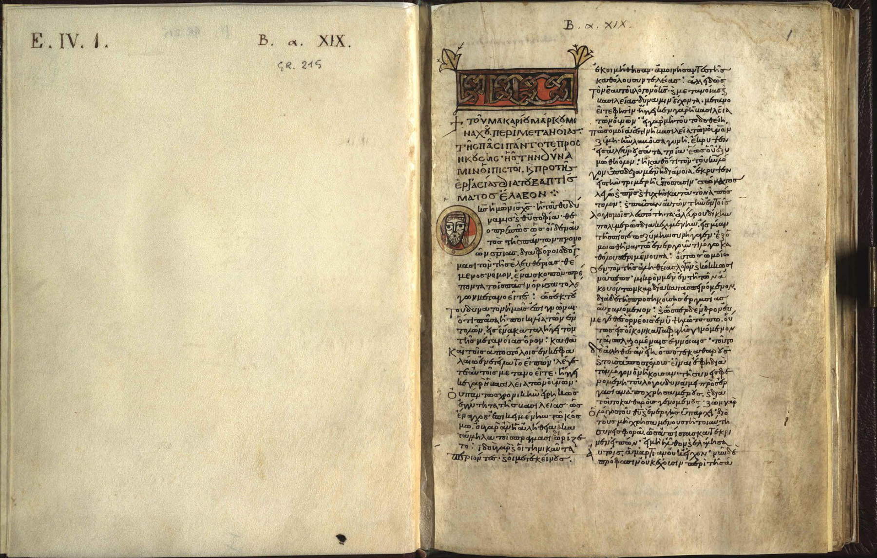 Autografo di S. Nilo &Beta;.&alpha;.XIX &ndash; Gr. 215