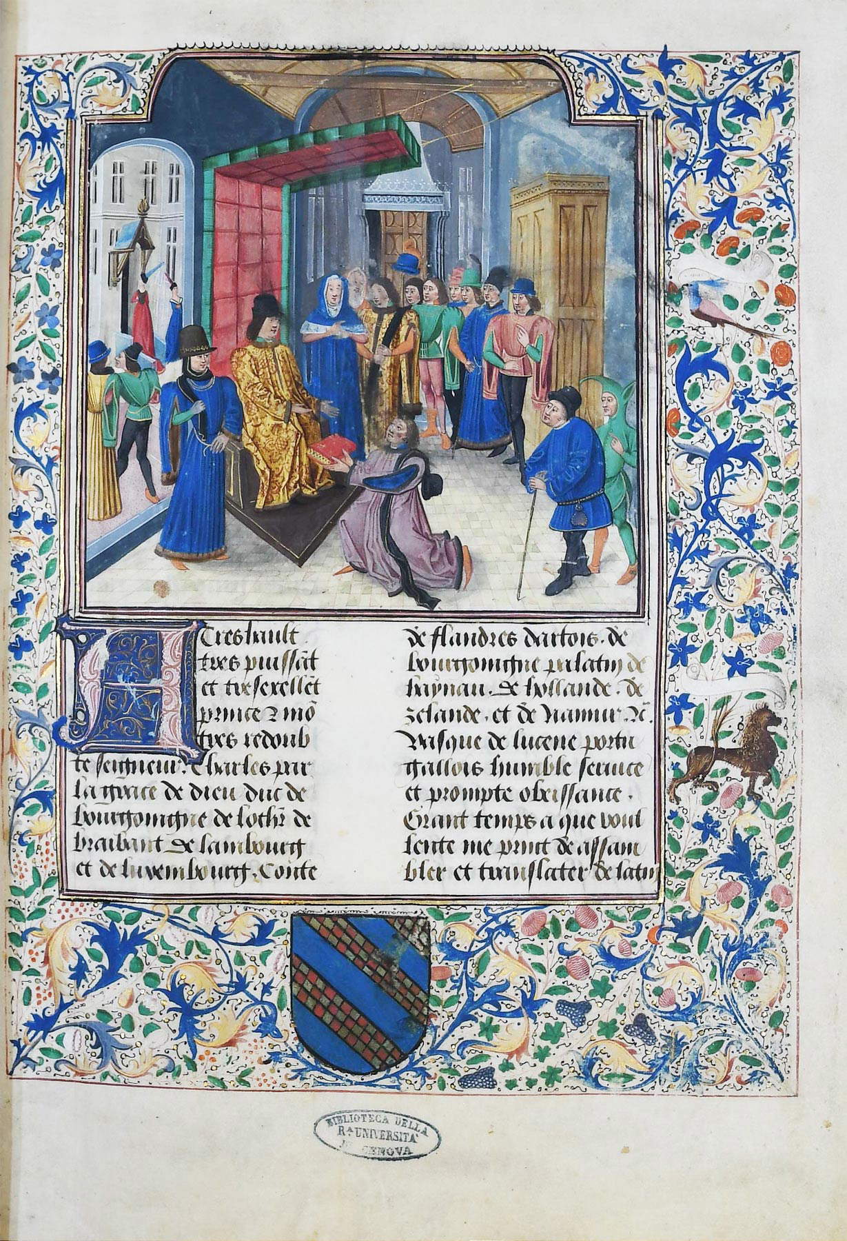 Biblioteca Universitaria de Génova, Ms. E.IX.2 (Historiae Alexandri Magni) Biblioteca Universitaria de Génova, Ms. E.IX.2 (Historiae Alexandri Magni)