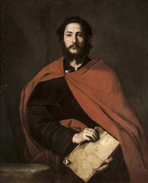 Jos&eacute; de Ribera, Saint Jacques le Majeur (vers 1634 ; huile sur toile ; S&eacute;ville, Museo de Bellas Artes)