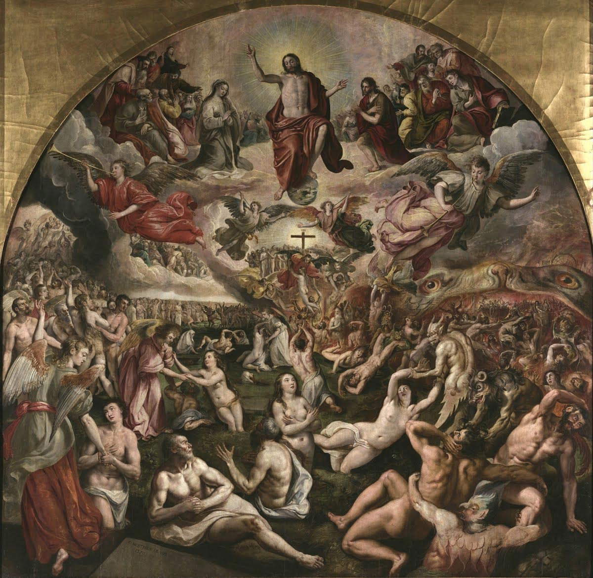 Mart&iacute;n de Vos, Jugement final (1570 ; huile sur panneau ; Séville, Museo de Bellas Artes)