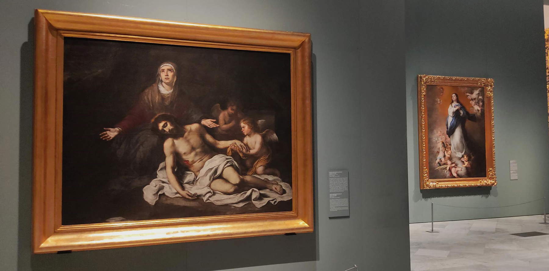 Les installations de la salle consacrée à Murillo