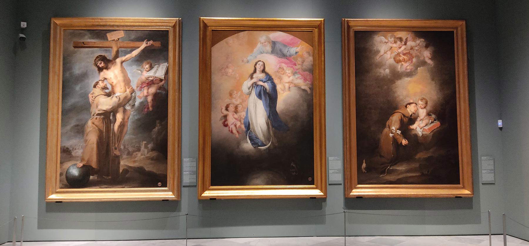 Les installations de la salle consacrée à Murillo