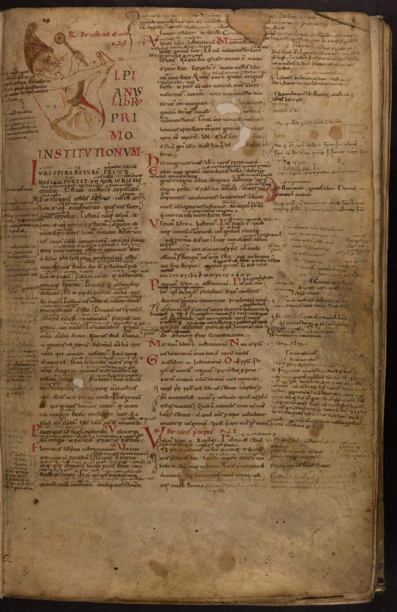 Emilian Scriptorium, Digestum vetus, allegorische Figur (erste Hälfte 12. Jahrhundert; Pergament, 361 x 223 mm; Padua, Universitätsbibliothek, ms. 941, c. 3r) Emilian Scriptorium, Digestum vetus, allegorische Figur (erste Hälfte 12. Jahrhundert; Pergament, 361 x 223 mm; Padua, Universitätsbibliothek, ms. 941, c. 3r)