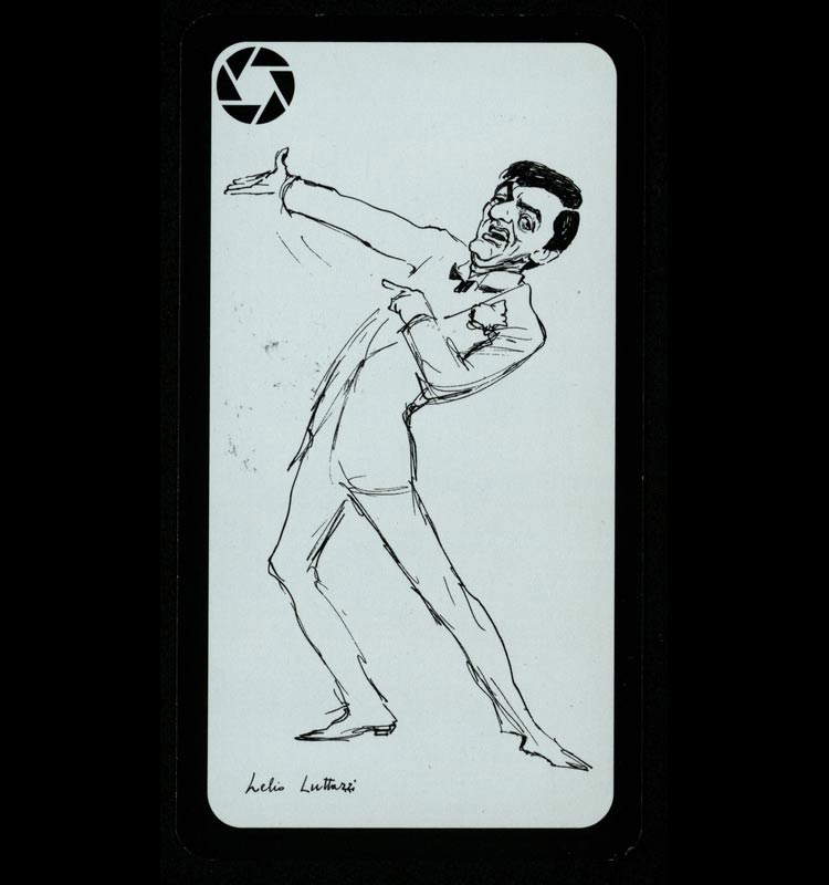 Lelio Luttazzi en un dibujo de Walter Molino de 2004 Lelio Luttazzi en un dibujo de Walter Molino de 2004