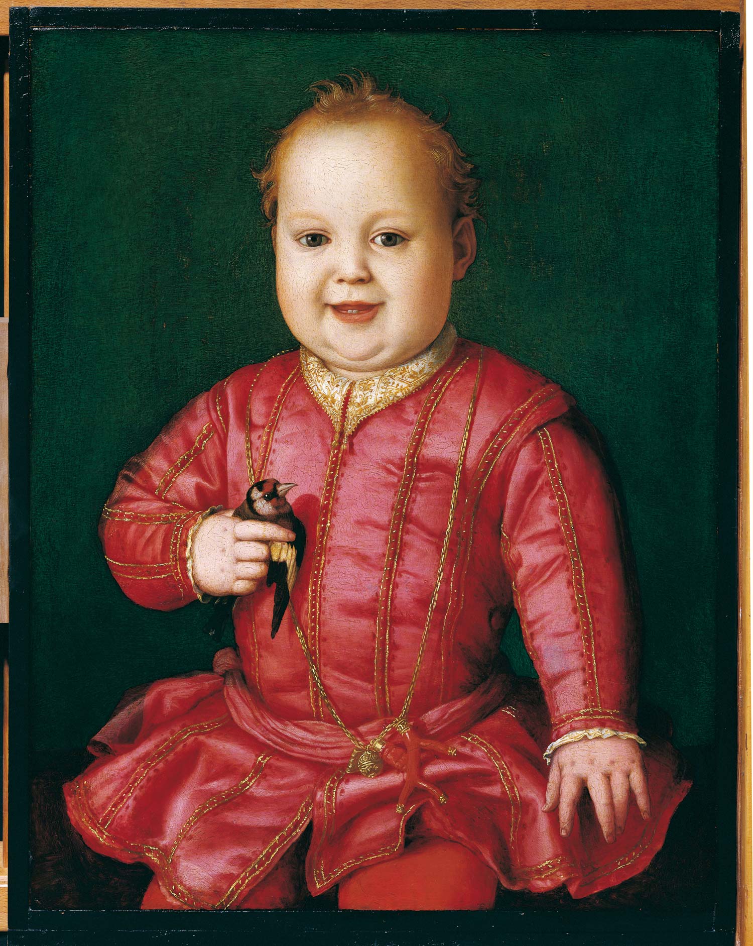 Bronzino, Ritratto di Giovanni de' Medici (1545; olio su tavola, 58 x 45,4 cm; Firenze, Gallerie degli Uffizi) Bronzino, Ritratto di Giovanni de' Medici (1545; olio su tavola, 58 x 45,4 cm; Firenze, Gallerie degli Uffizi)