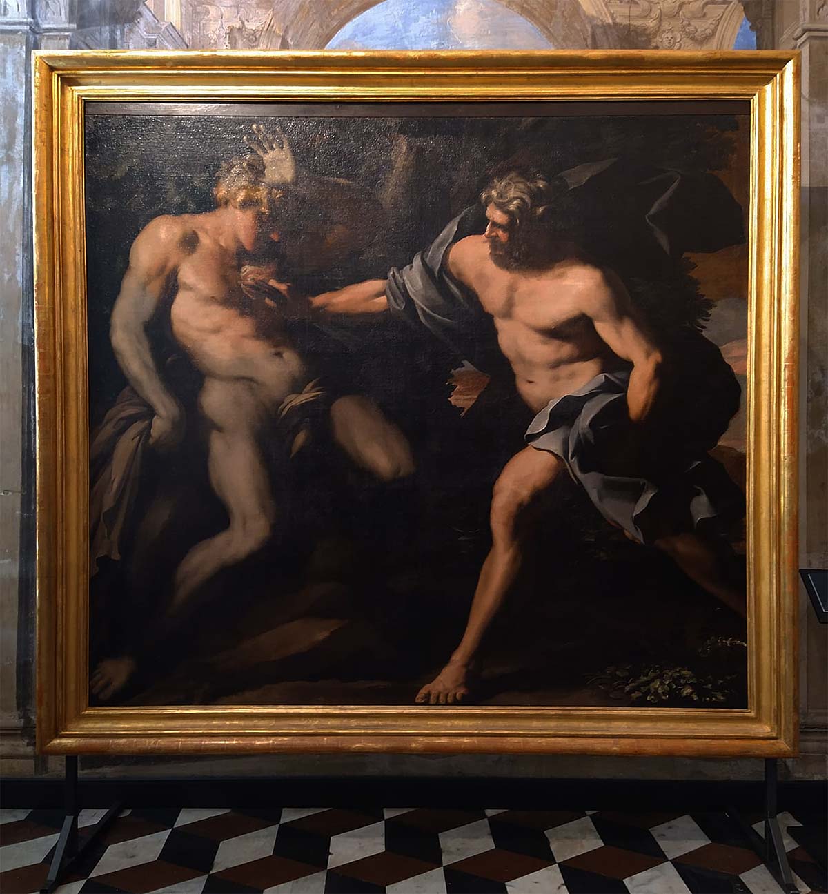 Giovanni Maria Bottalla, Prometeo e la creazione dell'uomo (1640-1642 circa; olio su tela, 197 x 215 cm; Collezione privata) Giovanni Maria Bottalla, Prometeo e la creazione dell'uomo (1640-1642 circa; olio su tela, 197 x 215 cm; Collezione privata)