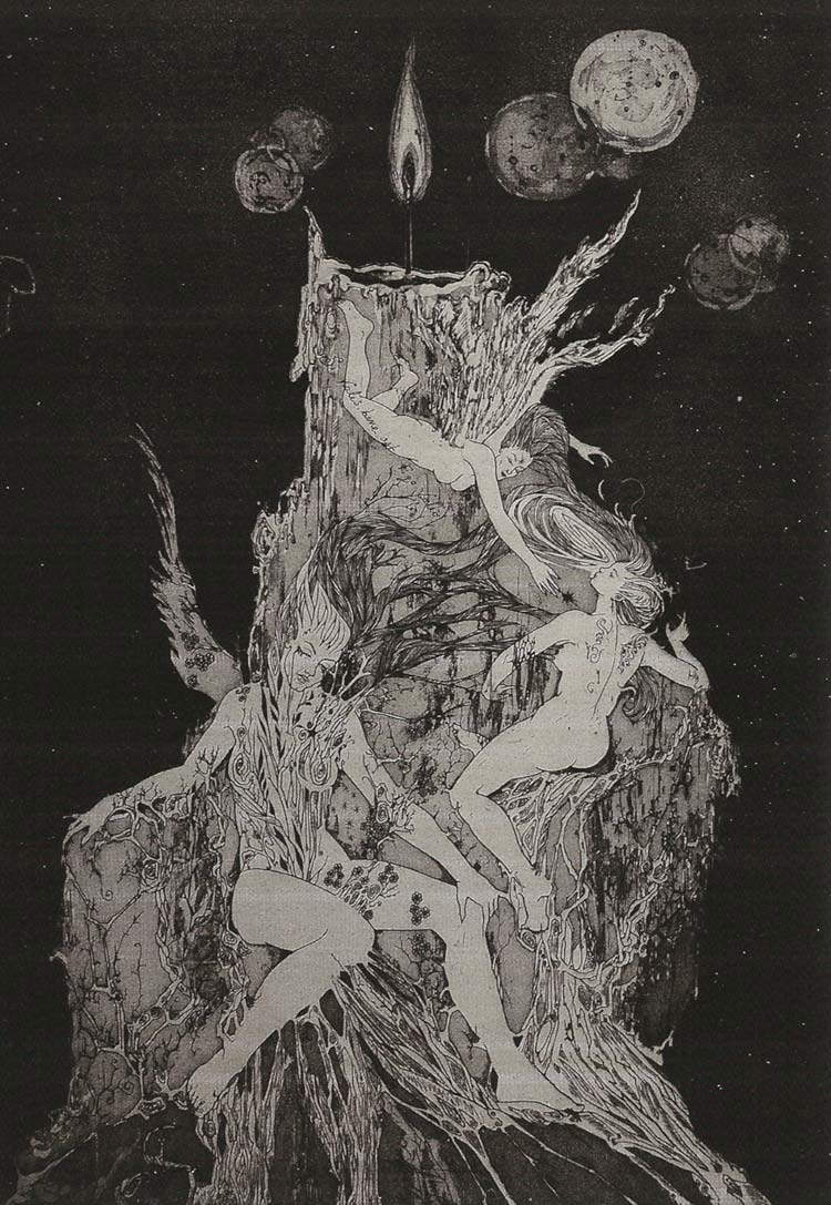 Sonia De Franceschi, Imbolc (2022 ; gravure et aquatinte, 490 x 350 mm)