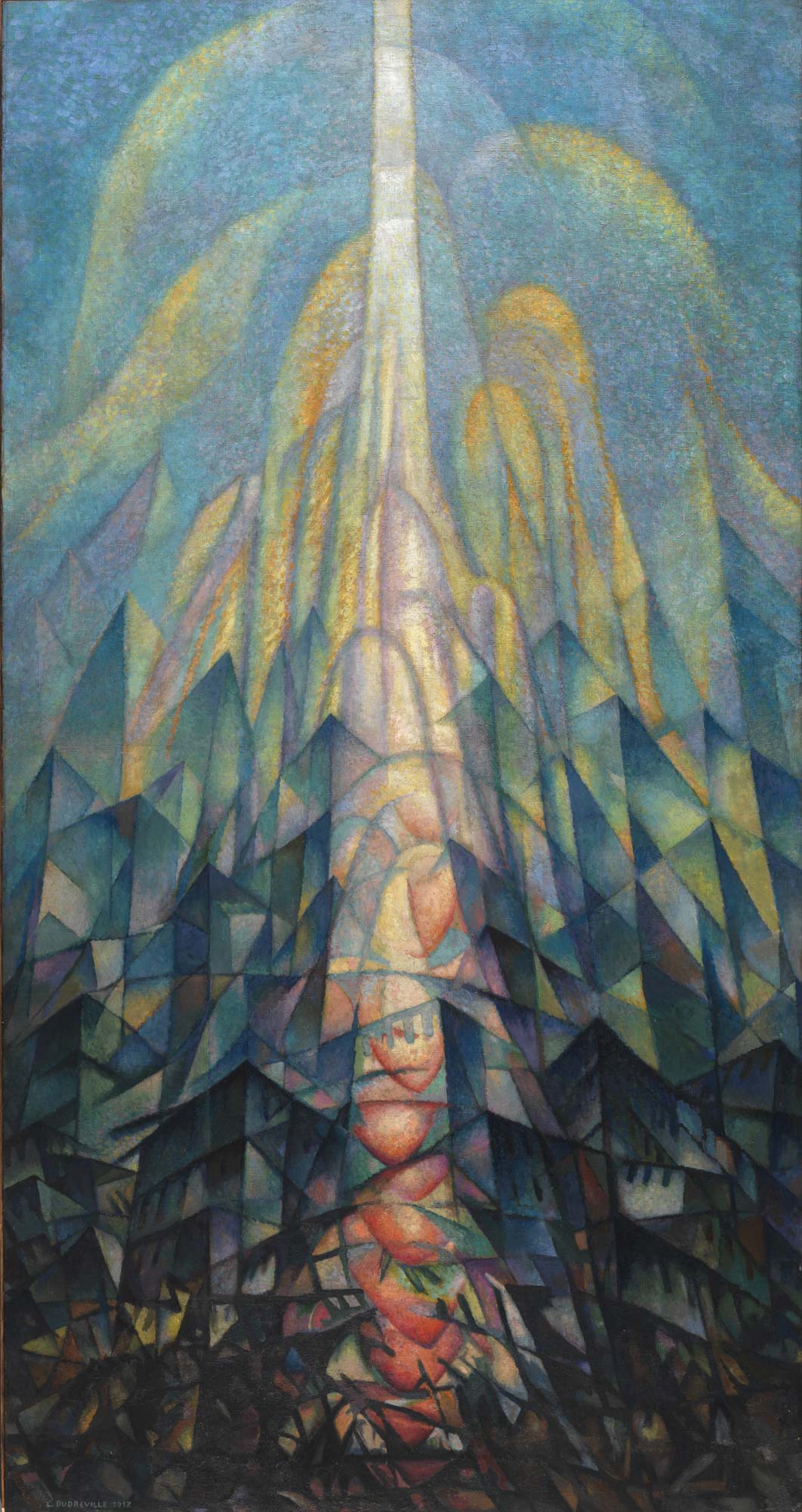 Leonardo Dudreville, Aspiración (1917; óleo sobre lienzo, 275,5 x 145,5 cm; Rovereto, Mart, Colección MMM) Leonardo Dudreville, Aspiración (1917; óleo sobre lienzo, 275,5 x 145,5 cm; Rovereto, Mart, Colección MMM)