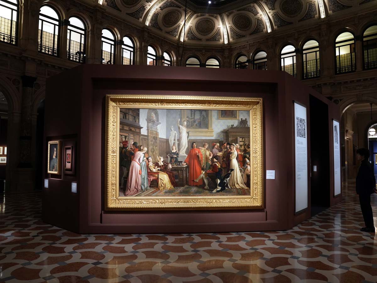 Allestimenti della mostra Dai Medici ai Rothschild. Mecenati, collezionisti, filantropi Allestimenti della mostra Dai Medici ai Rothschild. Mecenati, collezionisti, filantropi