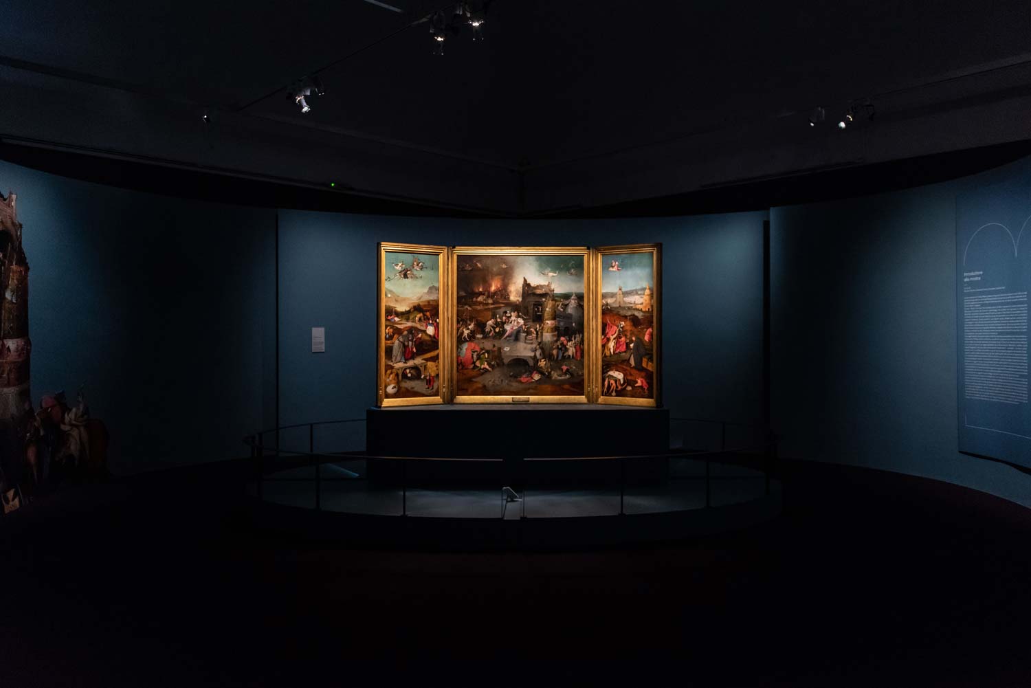 Montaje de la exposición El Bosco y otro Renacimiento. Foto de Carlotta Coppo Montaje de la exposición El Bosco y otro Renacimiento. Foto de Carlotta Coppo