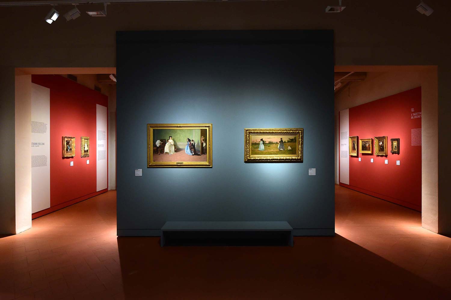 Allestimenti della mostra I Macchiaioli Allestimenti della mostra I Macchiaioli