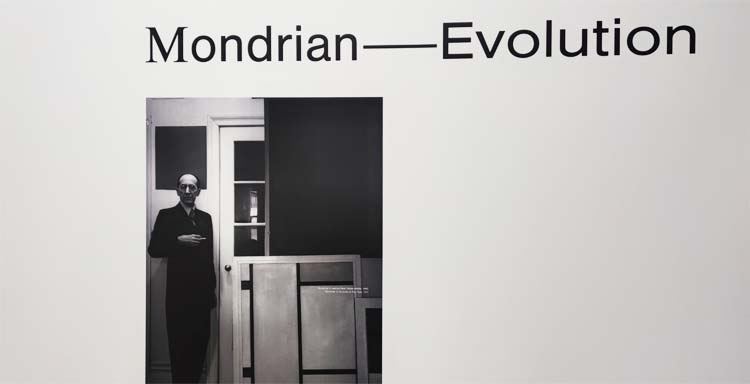 Montaje de la exposición Mondrian. Evolución Montaje de la exposición Mondrian. Evolución