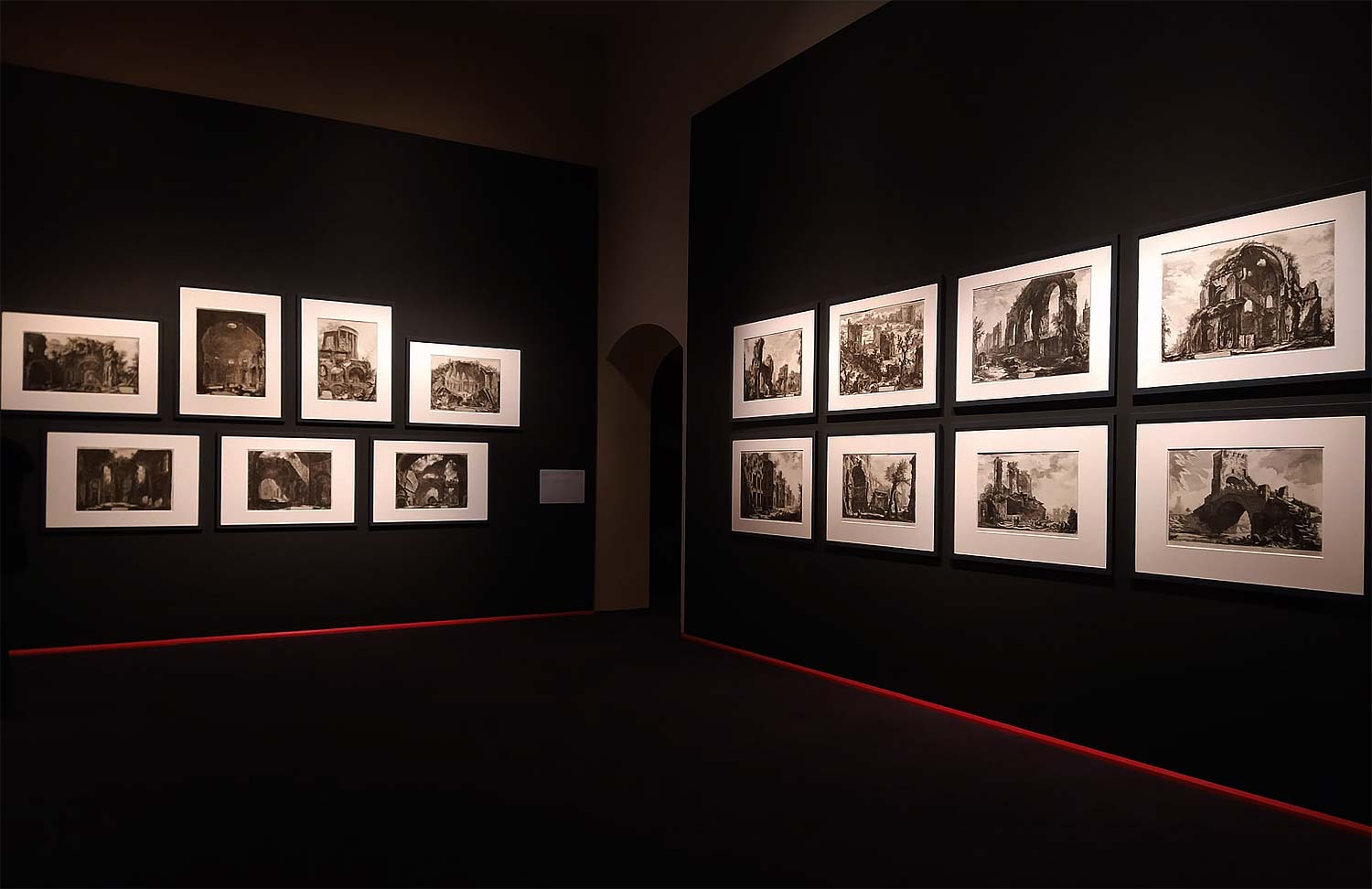 Allestimenti della mostra Piranesi nelle collezioni della Galleria Nazionale dell'Umbria