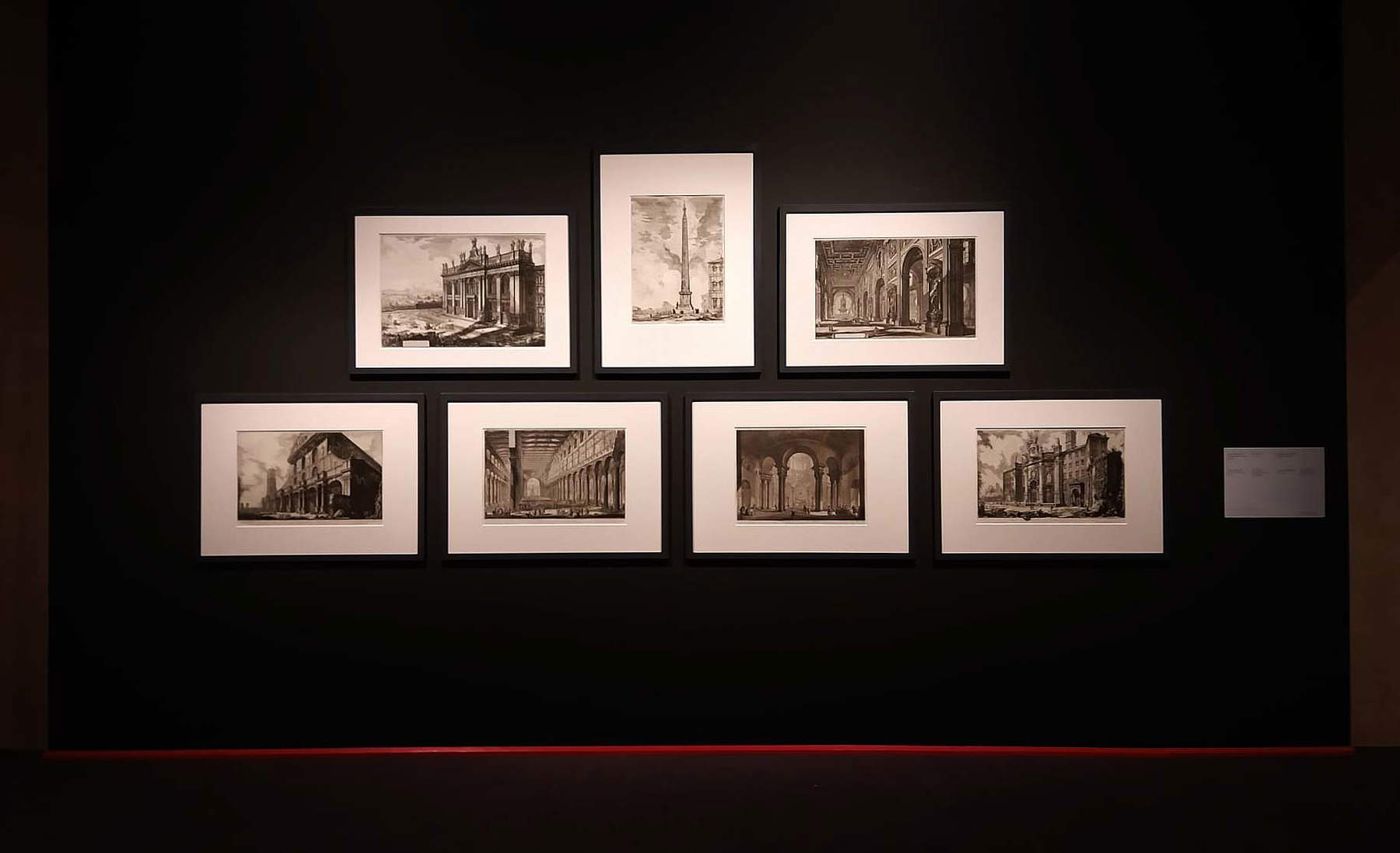 Allestimenti della mostra Piranesi nelle collezioni della Galleria Nazionale dell'Umbria