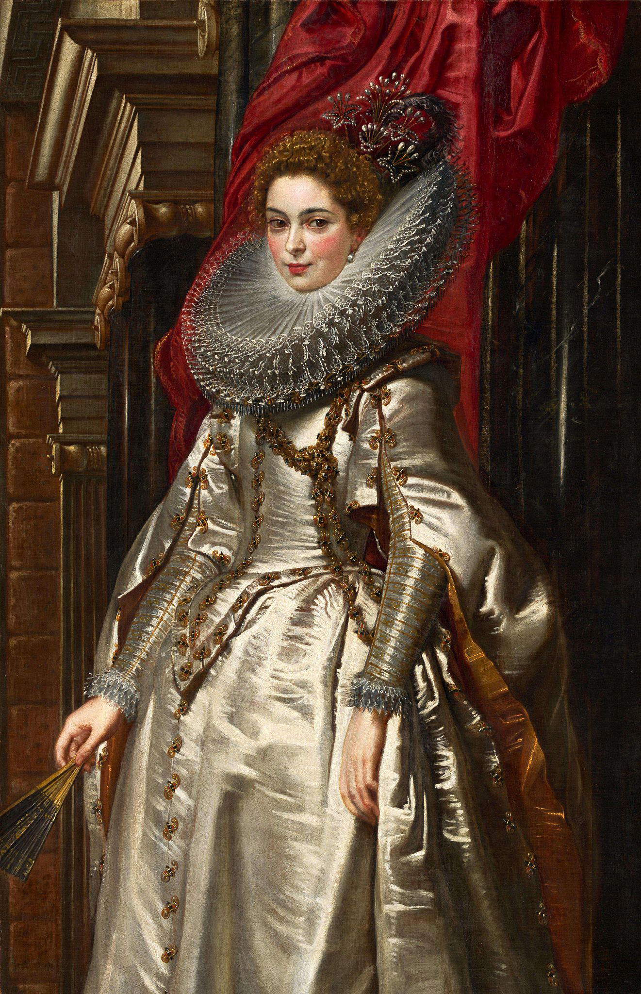 Pieter Paul Rubens, Portrait de Brigida Spinola (1606 ; huile sur toile, 152,5 x 98,7 cm ; Washington, National Gallery of Art) Pieter Paul Rubens, Portrait de Brigida Spinola (1606 ; huile sur toile, 152,5 x 98,7 cm ; Washington, National Gallery of Art)