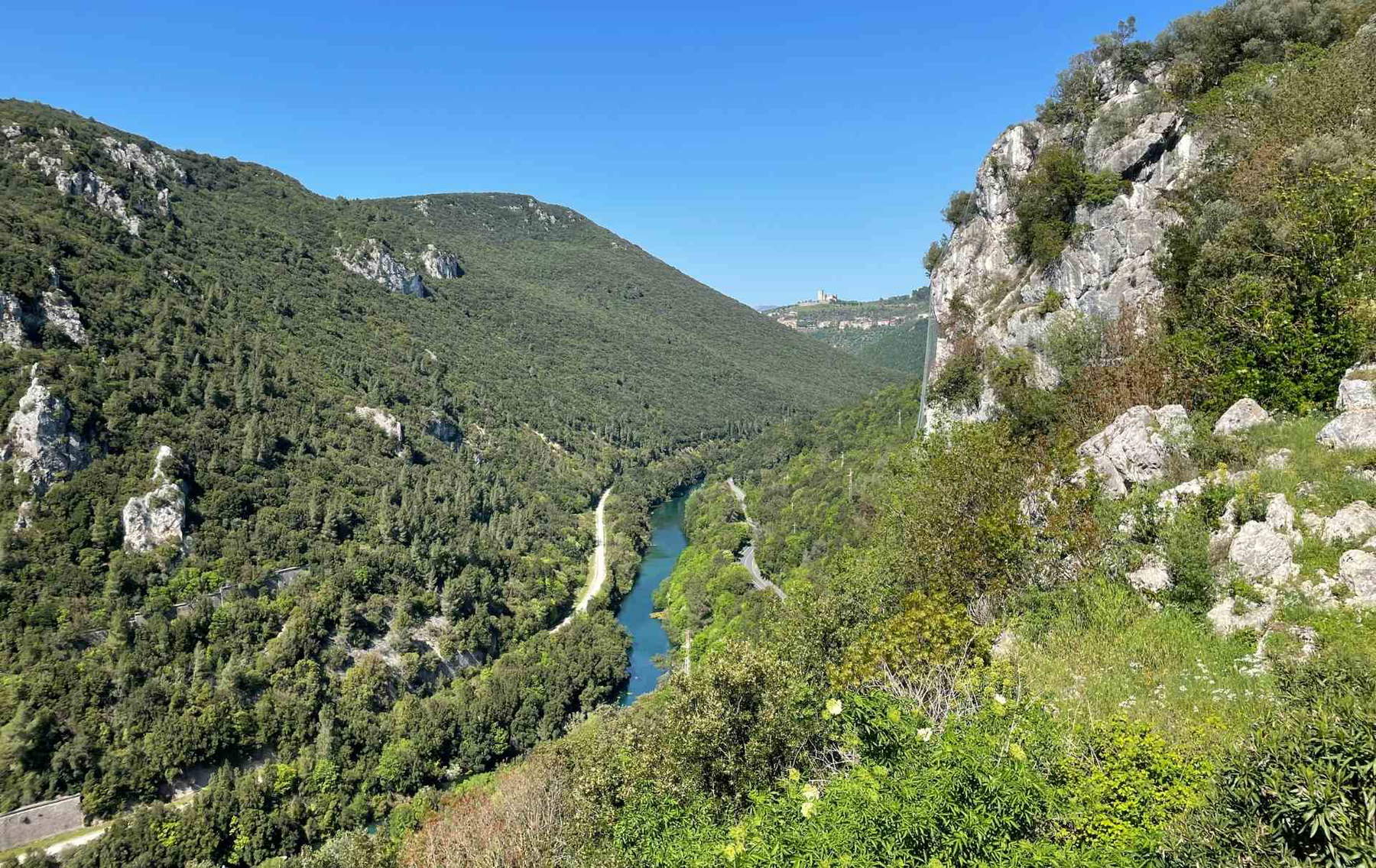 Las gargantas del Nera. Foto: Ayuntamiento de Narni