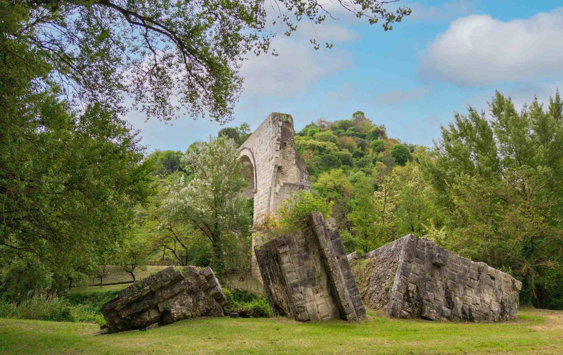Las ruinas del Puente de Augusto. Foto: Ayuntamiento de Narni