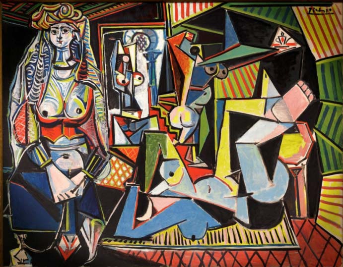 Picasso, Donne di Algeri (1955; olio su tela, 114 x 146,4 cm) Picasso, Donne di Algeri (1955; olio su tela, 114 x 146,4 cm)