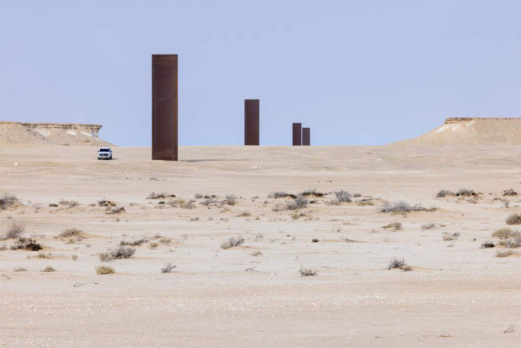 Richard Serra, East-West/West-East (2014). Foto: Iwan Baan/Qatar Museums Richard Serra, East-West/West-East (2014). Foto: Iwan Baan/Qatar Museums