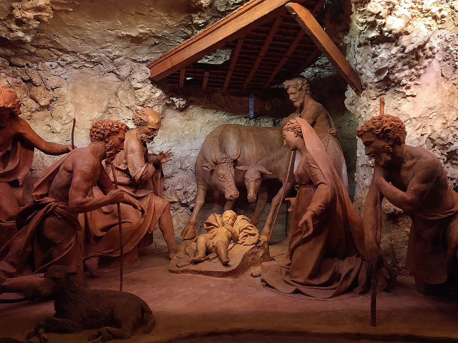 Antonio Begarelli, Weihnachtskrippe, Detail Antonio Begarelli, Weihnachtskrippe, Detail