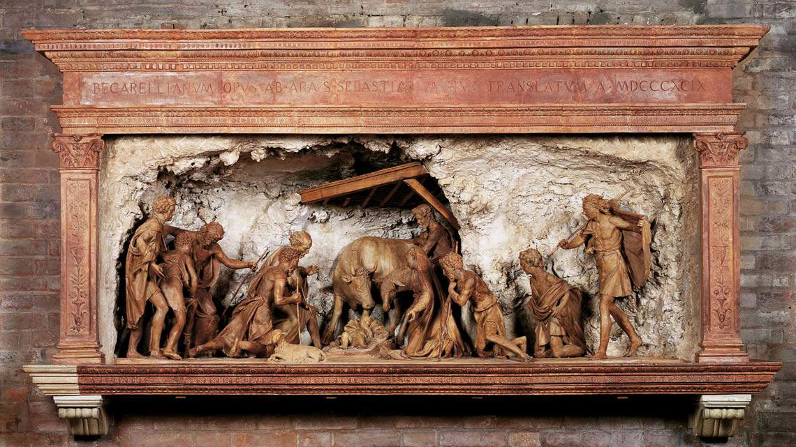 Antonio Begarelli, Geburtsszene (1527; Terrakotta; Modena, Kathedrale) Antonio Begarelli, Geburtsszene (1527; Terrakotta; Modena, Kathedrale)