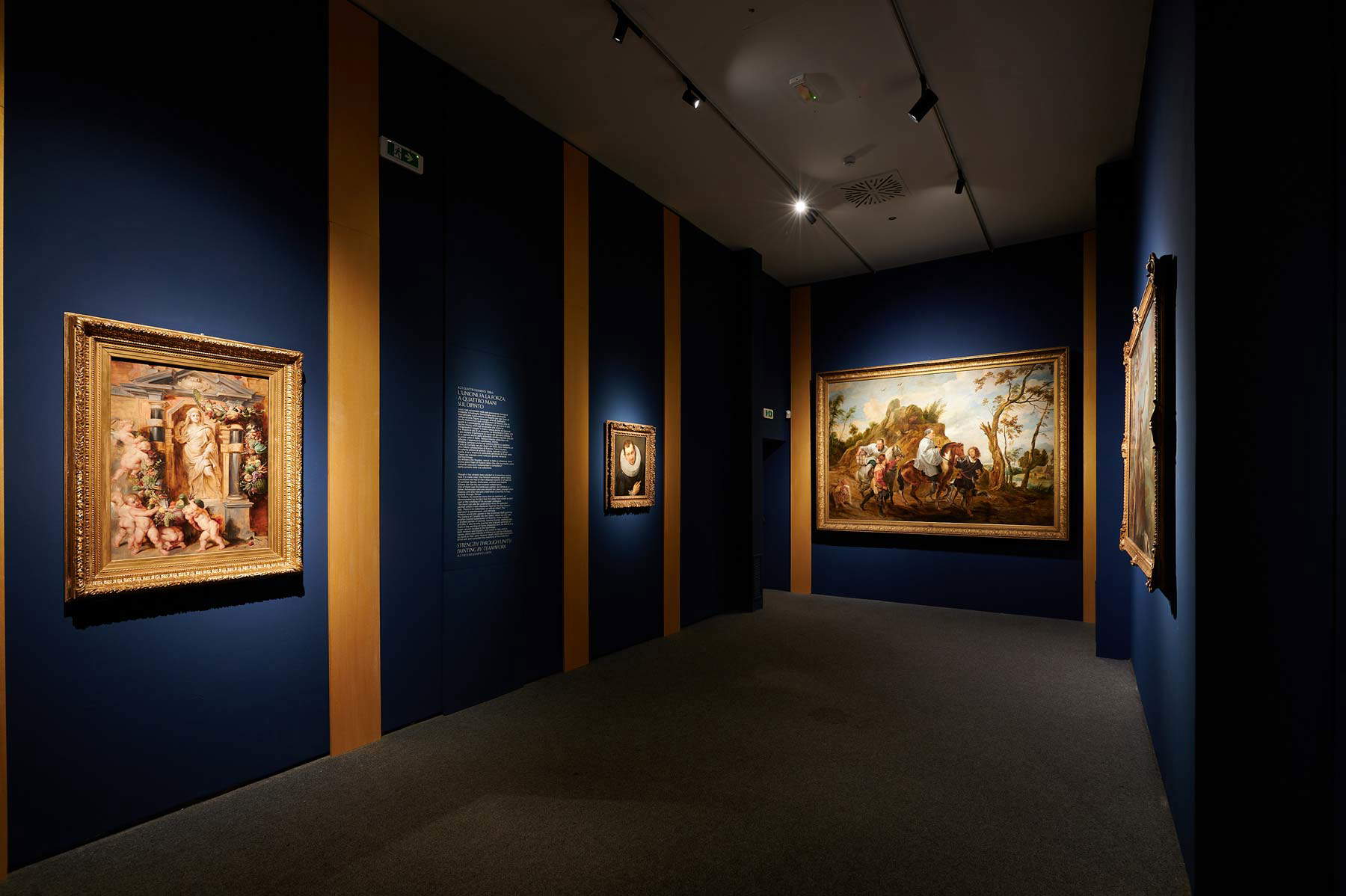 Aufbau der Rubens-Ausstellung in Genua Aufbau der Rubens-Ausstellung in Genua