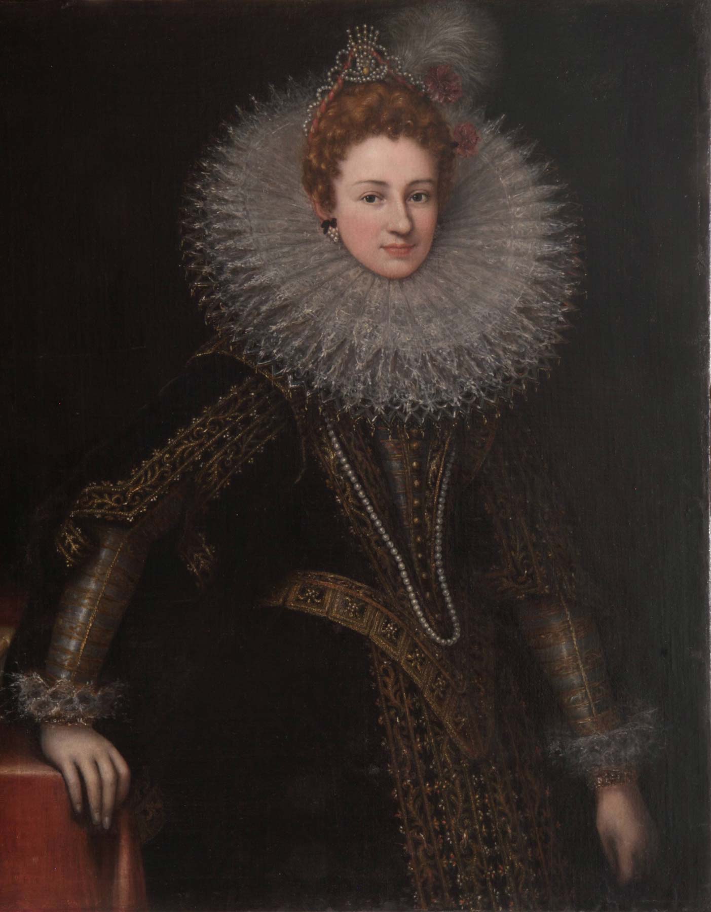 Guillem van Deynen, Veronica Spinola Serra (um 1599-1601; Öl auf Leinwand, 105 x 85 cm; Genua, Galleria Nazionale della Liguria) Guillem van Deynen, Veronica Spinola Serra (um 1599-1601; Öl auf Leinwand, 105 x 85 cm; Genua, Galleria Nazionale della Liguria)