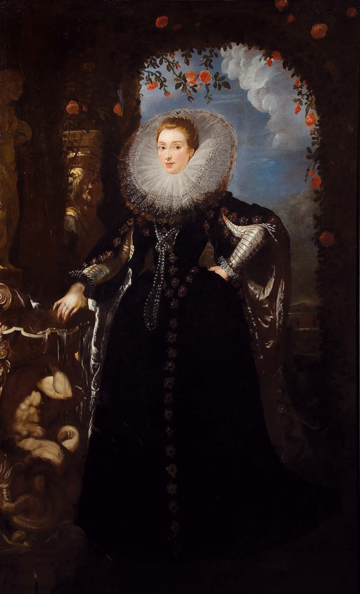 Pieter Paul Rubens, Giovanna Spinola Pavese (um 1604-1605; Öl auf Leinwand, 247 x 147 cm; Bukarest, Muzeul National de Arta al Romaniei) Pieter Paul Rubens, Giovanna Spinola Pavese (um 1604-1605; Öl auf Leinwand, 247 x 147 cm; Bukarest, Muzeul National de Arta al Romaniei)