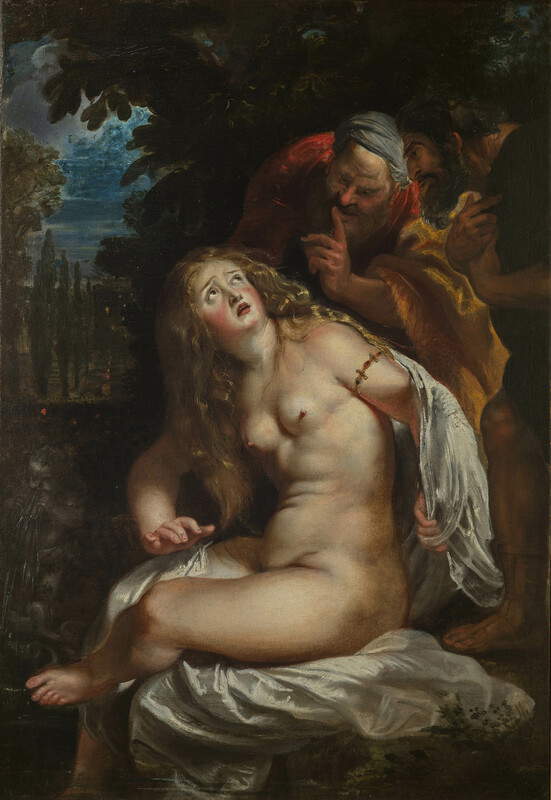 Pieter Paul Rubens, Susanna und die alten Männer (um 1606-1607; Öl auf Leinwand, 94 x 67 cm; Rom, Galleria Borghese) Pieter Paul Rubens, Susanna und die alten Männer (um 1606-1607; Öl auf Leinwand, 94 x 67 cm; Rom, Galleria Borghese)