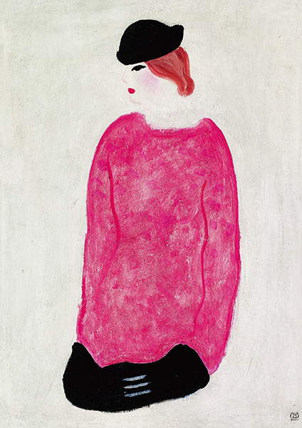 Sanyu, Femme en rouge (1930-1940; olio su tela, 74 x 50 cm; Shanghai, Long Museum) Sanyu, Femme en rouge (1930-1940; olio su tela, 74 x 50 cm; Shanghai, Long Museum)