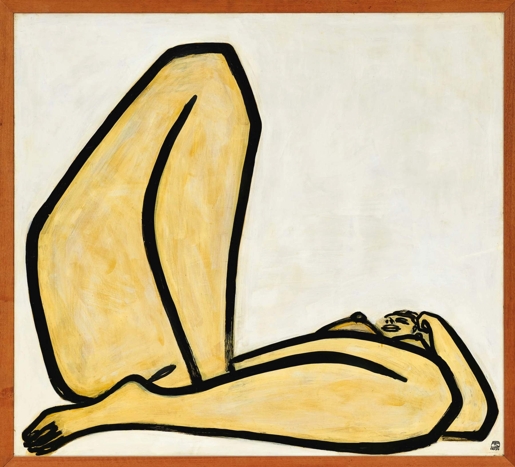 Sanyu, Nu (1965; olio su masonite, 122,5 x 135 cm) Sanyu, Nu (1965; olio su masonite, 122,5 x 135 cm)