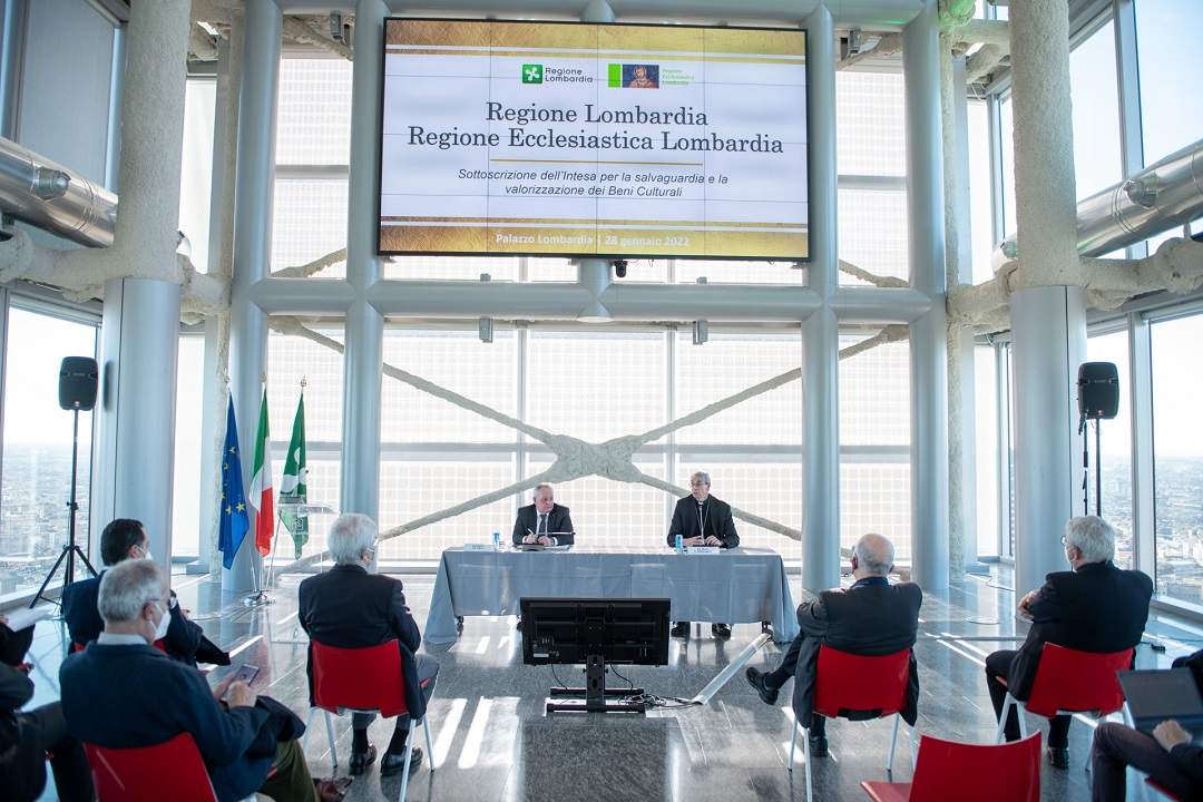 La Lombardie, la région et le diocèse signent un protocole pour la valorisation du patrimoine culturel