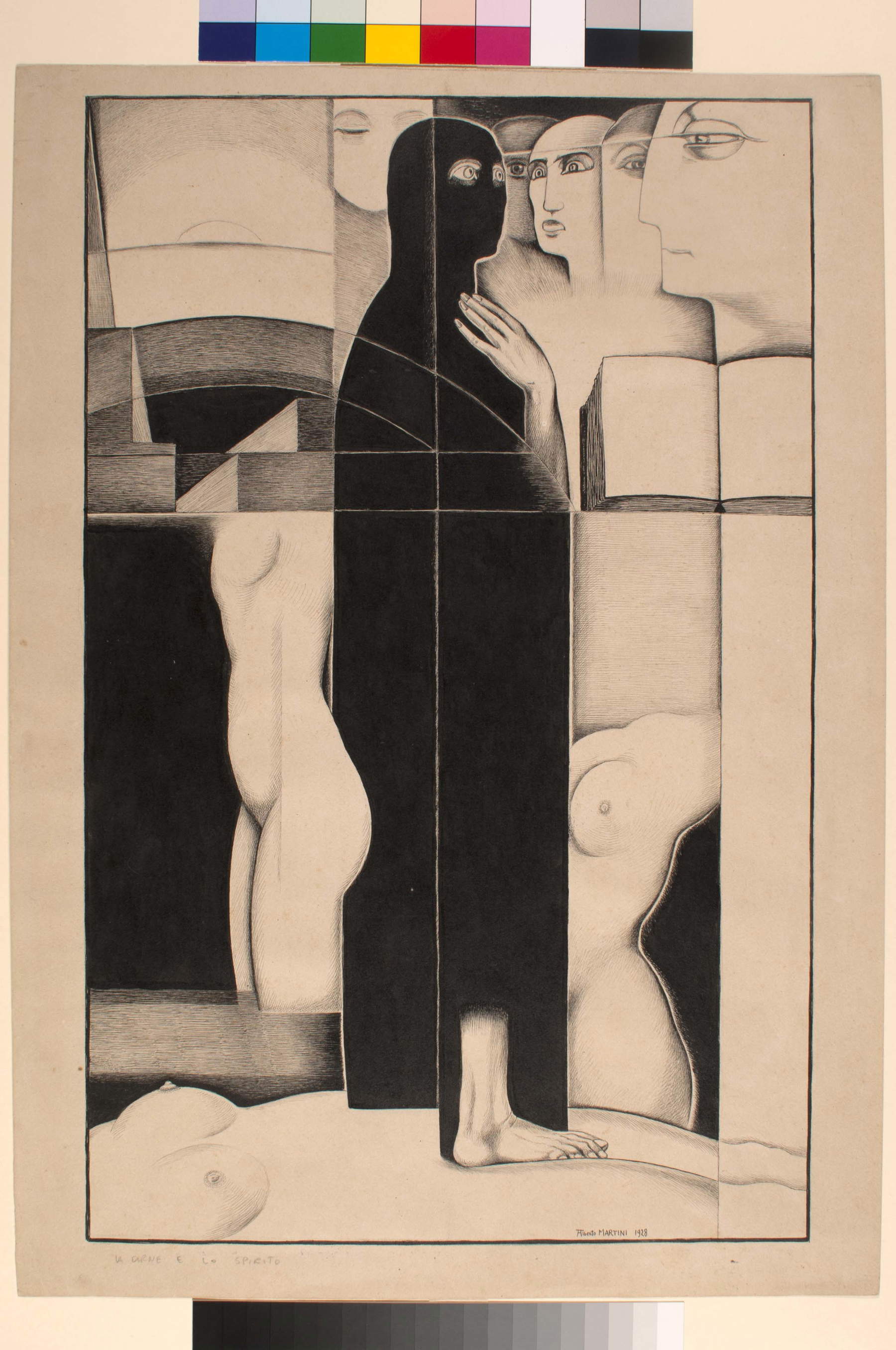 Alberto Martini, La carne e lo spirito (1928; pen and Indian ink; Rome, Istituto Centrale per la Grafica) Alberto Martini, La carne e lo spirito (1928; pen and Indian ink; Rome, Istituto Centrale per la Grafica)